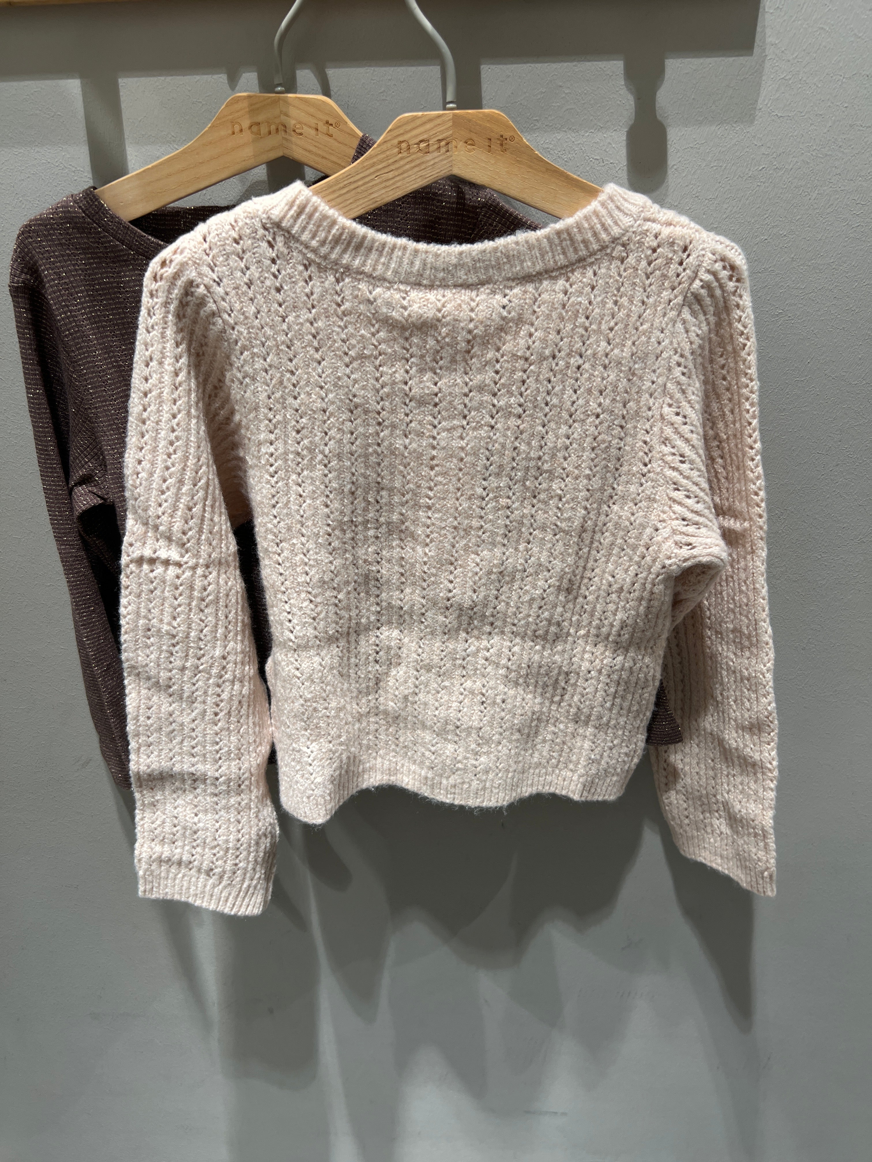 NMFNOREEN Knit Cardigan - Whisper Pink